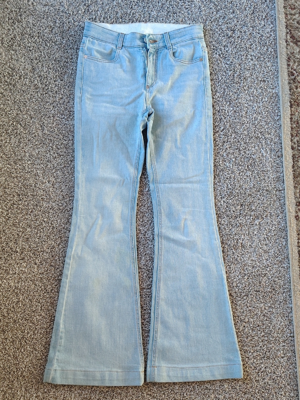 Stella McCartney Light Blue Flared Stretch Jeans 100% Cotton